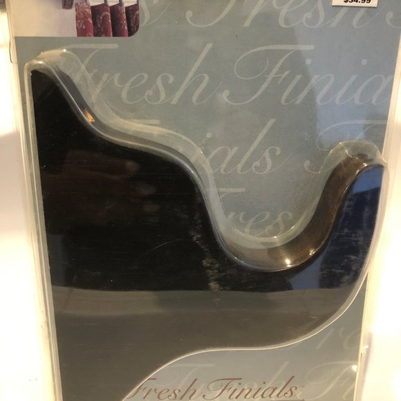 New - Designer Series Fresh Finial Curtain Brackets - Windows with an Attitude!" - Picture 4 of 4